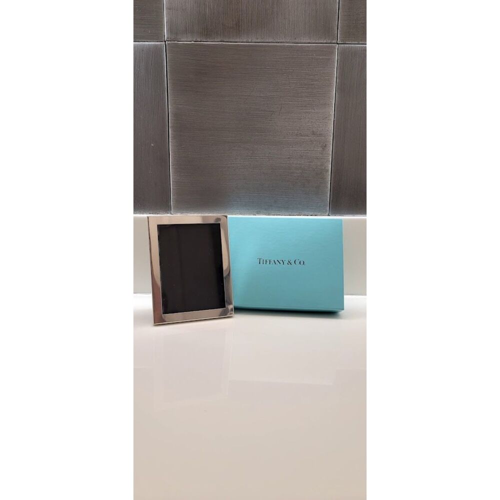 Tiffany and Co. Pewter Picture Frame T&Co. Desk Frame Photo Frame Luxury Gift